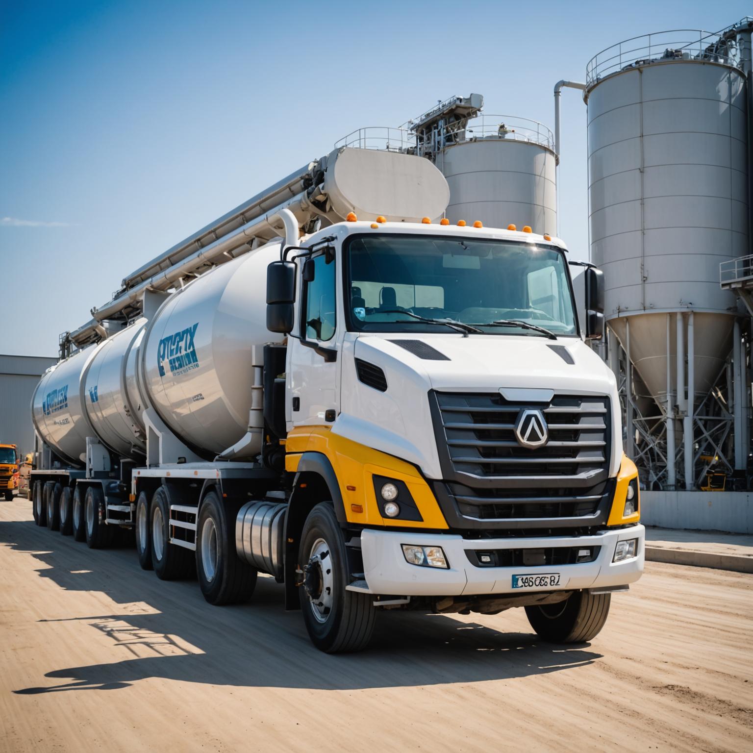 Premix concrete delivery truck pouring into a residential formwork in Brisbane